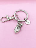 Anatomical Heart Charm Keychain, Silver or Bronze Option, BN4935