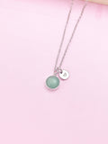 Aventurine Necklace, Green Aventurine Gemstone Jewelry, N3838
