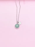 Aventurine Necklace, Green Aventurine Gemstone Jewelry, N3838