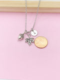 Acorn Charm Necklace in Silver or Gold, N346A