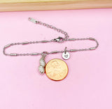 Silver Peanut Charm Bracelet, N1435A