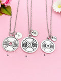 Barbell Necklace, Weight Necklace, Barbell Charm, Weight Charm, Fitness Charm, Sports Charm, Fitness Gift, Personalized Gift, N5981A