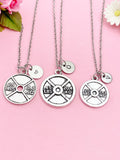 Barbell Necklace, Weight Necklace, Barbell Charm, Weight Charm, Fitness Charm, Sports Charm, Fitness Gift, Personalized Gift, N5981A