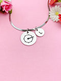 Bass Drum Charm Necklace, Silver or Gold Stainless Steel Musician Necklace, D505