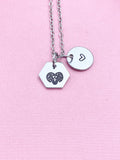 Aries Charm Necklace, Aries Ram, Silver Necklace, D513
