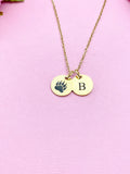 Bear Footprint Charm Gold or silver Necklace, Paw, D475