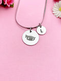 Baritone Horn Charm Necklace, Silver or Gold Stainless Steel Musician Necklace, D507
