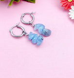 Aquamarine Earrings, Natural Gemstone Jewelry, N3972