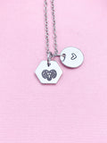 Aries Charm Necklace, Aries Ram, Silver Necklace, D513