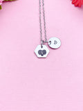 Aries Charm Necklace, Aries Ram, Silver Necklace, D513