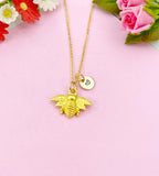 Bee Charm Gold Necklace, N6164
