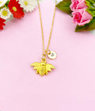 Bee Charm Gold Necklace, N6164