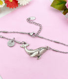 Whale Charm Silver Bracelet, N6229B