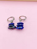 Lapis Lazuli Earrings, Natural Lapis Lazuli Gemstone Jewelry, Silver Option, N5881S