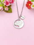 Bear Charm Necklace, Tarnish Resistant Stainless Steel Pola Bear Pendants, N6290