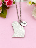 Bear Charm Necklace, Tarnish Resistant Stainless Steel Andean Bear Pendants, N6293