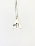 Beaker Necklace in Silver, Chemistry Gifts, Science Teacher Gifts, Scientist Gifts, Researcher Gifts, Graduation Gifts, N210