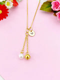 Bell Charm Gold Necklace, N6173