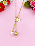 Bell Charm Gold Necklace, N6173