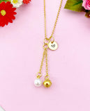 Bell Charm Gold Necklace, N6173