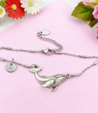 Whale Charm Silver Bracelet, N6229B