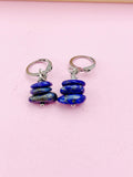Lapis Lazuli Earrings, Natural Lapis Lazuli Gemstone Jewelry, Silver Option, N5881S