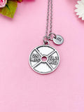 Barbell Necklace, Weight Necklace, Barbell Charm, Weight Charm, Fitness Charm, Sports Charm, Fitness Gift, Personalized Gift, N5981C