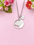 Bear Charm Necklace, Tarnish Resistant Stainless Steel Pola Bear Pendants, N6290