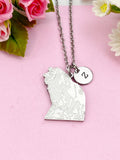 Bear Charm Necklace, Tarnish Resistant Stainless Steel Andean Bear Pendants, N6293