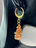 Sunstone Earrings in Gold or Silver, Natural Sunstone Gemstone Jewelry, N6350