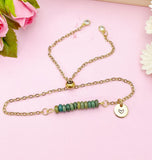 Shoushan Jade Bracelet, Gold Natural Shoushan Jade Gemstone Jewelry, N6352