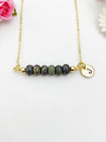 Dragon Blood Jasper Necklace, Gold Natural Dragon Blood Jasper Gemstone Jewelry, Bracelet Option, N6317