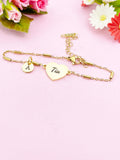 Gold Tai Bracelet, Heart, Aunt Bracelet, Aunt Jewelry, Aunt Gift, Silver Option, D576