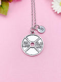 Barbell Necklace, Weight Necklace, Barbell Charm, Weight Charm, Fitness Charm, Sports Charm, Fitness Gift, Personalized Gift, N5981C