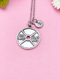 Barbell Necklace, Weight Necklace, Barbell Charm, Weight Charm, Fitness Charm, Sports Charm, Fitness Gift, Personalized Gift, N5981C