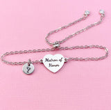 Silver Matron of Honor Bracelet, Gold or Silver Heart Matron of Honor Jewelry, Wedding Gift, D579S