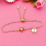 Red Heart Charm Bracelet in Gold, N6341B