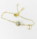 African Turquoise Bracelet in Gold or Silver, Natural African Turquoise(Jasper) Gemstone Jewelry, N6369B