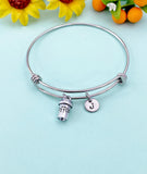 Coffee Cup Charm Bracelet Bangle, N6440B