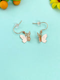 Gold Butterfly Charm Earrings, N2770G