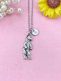 Bear Charm Necklace– Forest Animal Jewelry Gift, N6474N