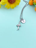 Ballet Dance Girl Charm Silver Necklace – Dancer Jewelry Gift for Girls, Teens, Ballerinas & Dance Recital Celebrations, N6520S