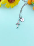 Ballet Dance Girl Charm Silver Necklace – Dancer Jewelry Gift for Girls, Teens, Ballerinas & Dance Recital Celebrations, N6520S