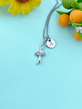 Ballet Dance Girl Charm Silver Necklace – Dancer Jewelry Gift for Girls, Teens, Ballerinas & Dance Recital Celebrations, N6520S