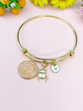 Scarab Bug Insect Charm Personized Gold Or Silver Bracelet, N4944