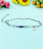 Fluorite Bracelet, Natural Gemstone Bracelet, N4766