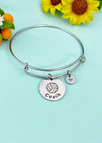 Volleyball Coach Bracelet Stainless Steel, Christmas Gifts for School Sport Team Volleyball Coach, D127