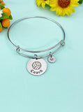 Volleyball Coach Bracelet Stainless Steel, Christmas Gifts for School Sport Team Volleyball Coach, D127