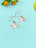 Gold Butterfly Charm Earrings, N2770G