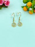 Gold or Silver Volleyball Charm Earrings, N5801A